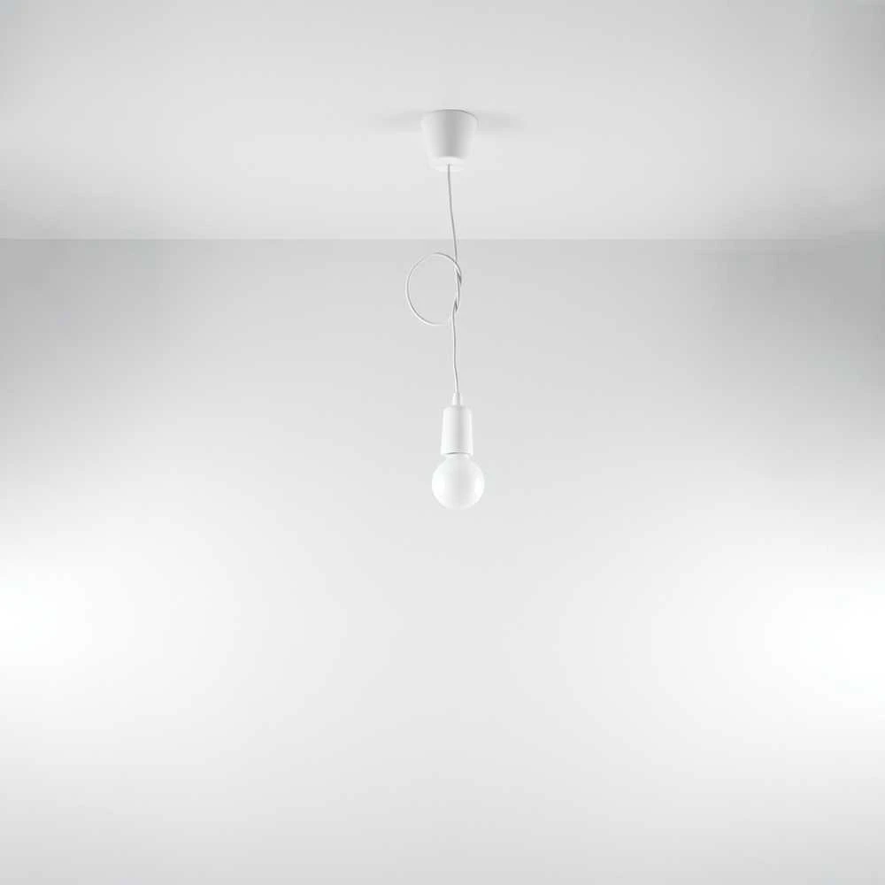 Sollux Lighting Pakabinamas šviestuvas DIEGO 1 baltas