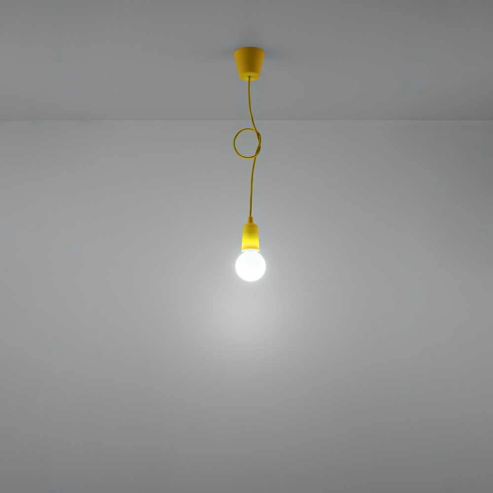Sollux Lighting Pakabinamas šviestuvas DIEGO 1 geltonas