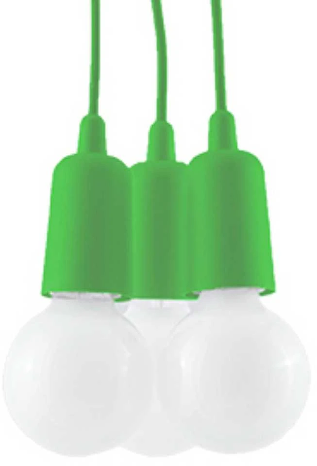 Sollux Lighting Pakabinamas šviestuvas DIEGO 3 žalias