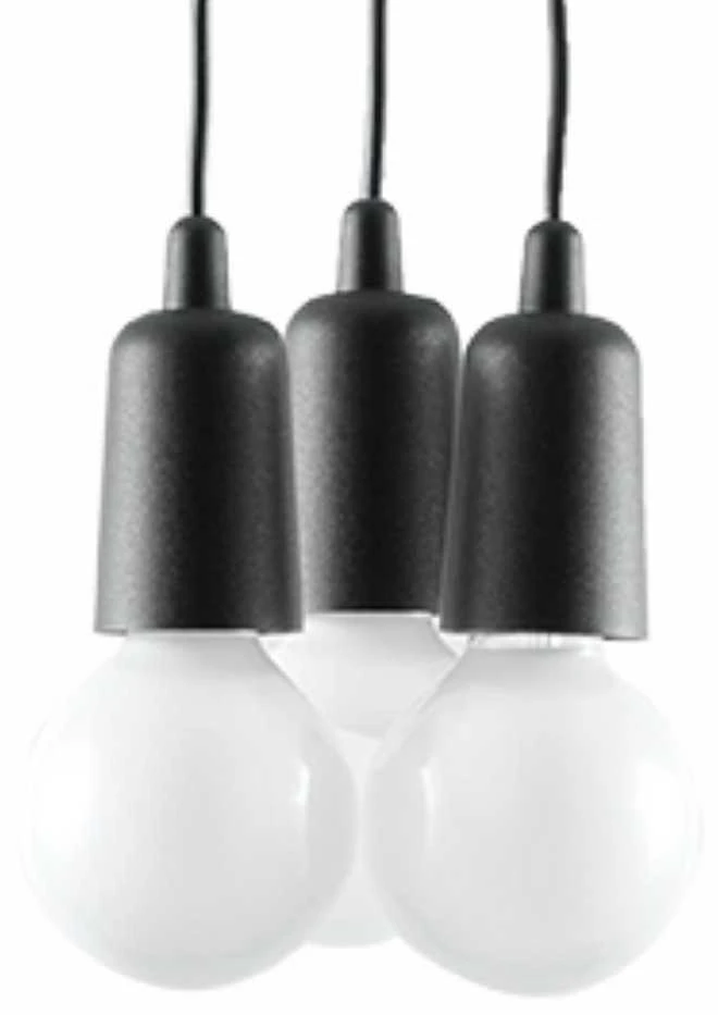 Sollux Lighting Pakabinamas šviestuvas DIEGO 3 juodas