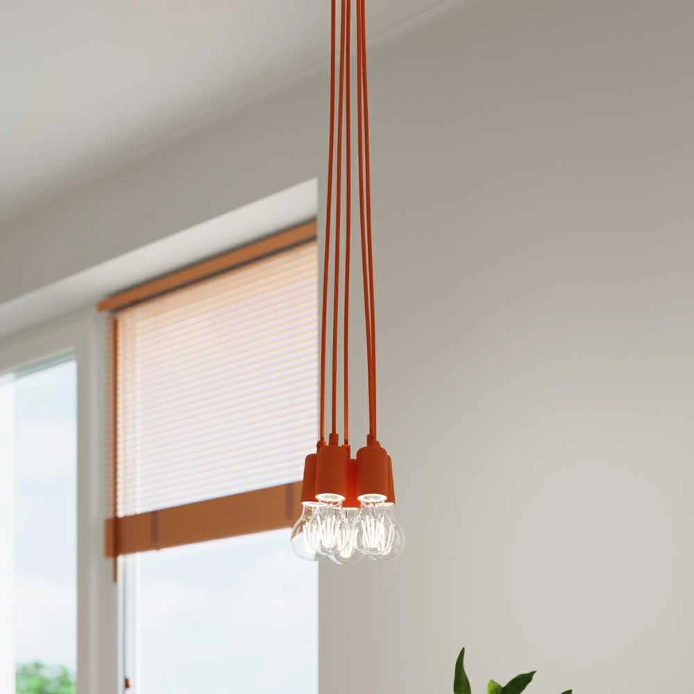 Sollux Lighting Pakabinamas šviestuvas DIEGO 3 oranžinis