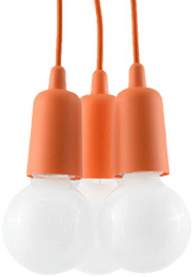 Sollux Lighting Pakabinamas šviestuvas DIEGO 3 oranžinis