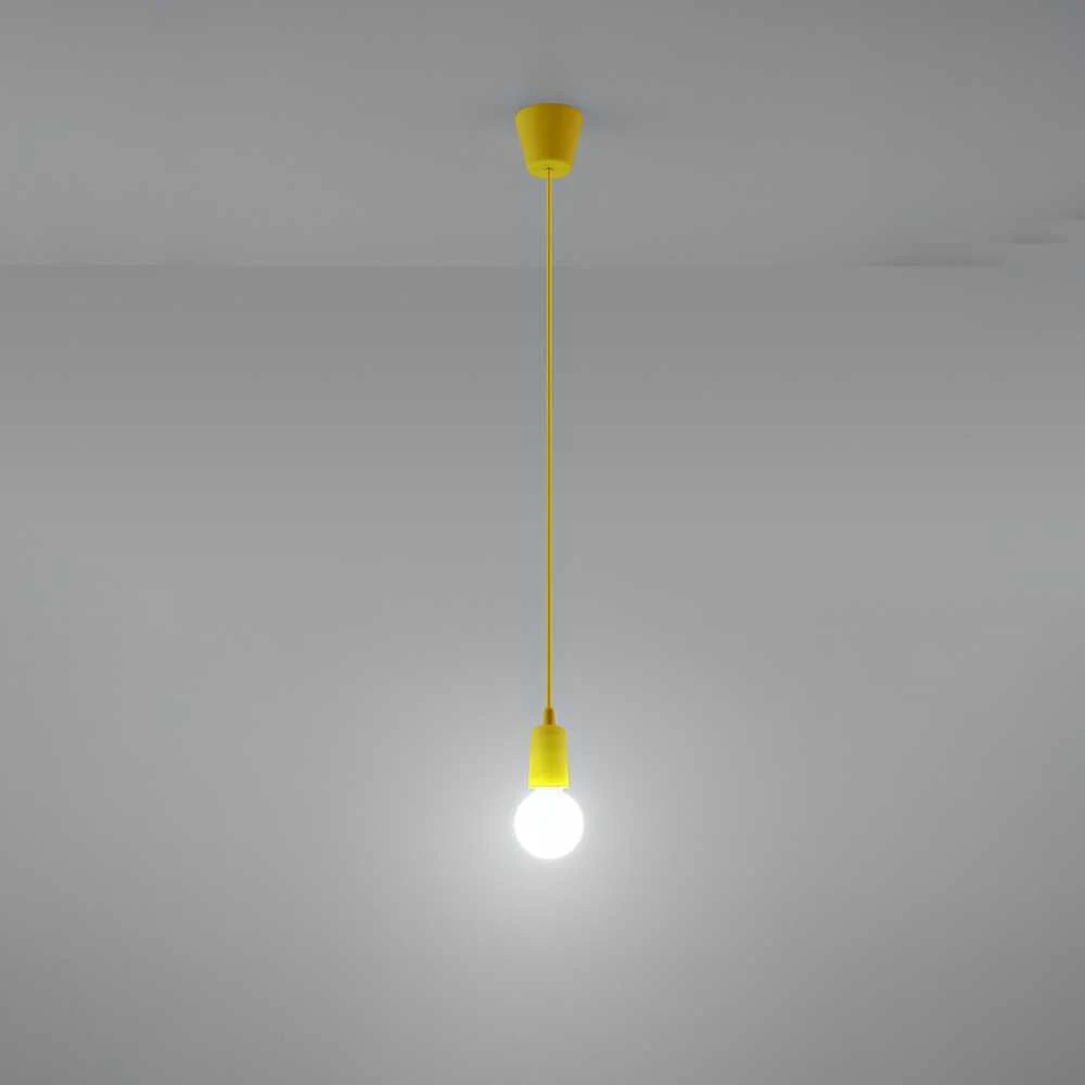Sollux Lighting Pakabinamas šviestuvas DIEGO 1 geltonas