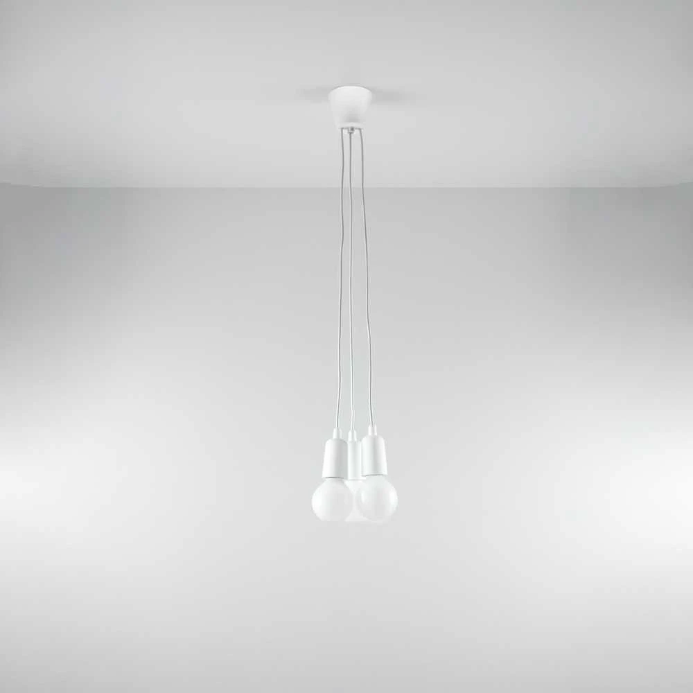 Sollux Lighting Pakabinamas šviestuvas DIEGO 3 baltas