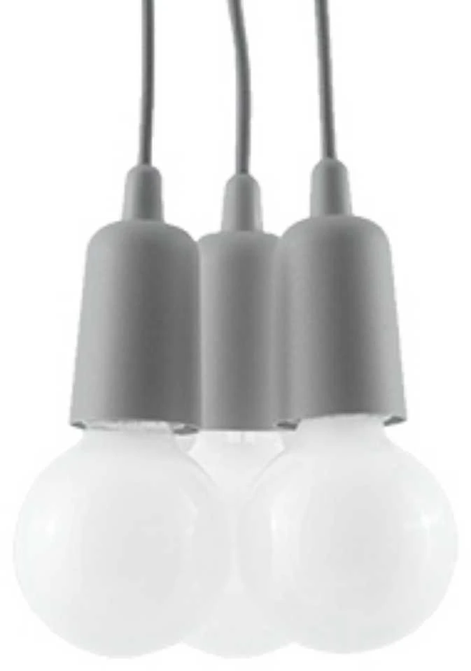 Sollux Lighting Pakabinamas šviestuvas DIEGO 3 pilkas
