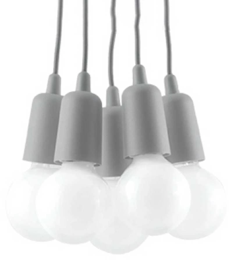 Sollux Lighting Pakabinamas šviestuvas DIEGO 5 pilkas