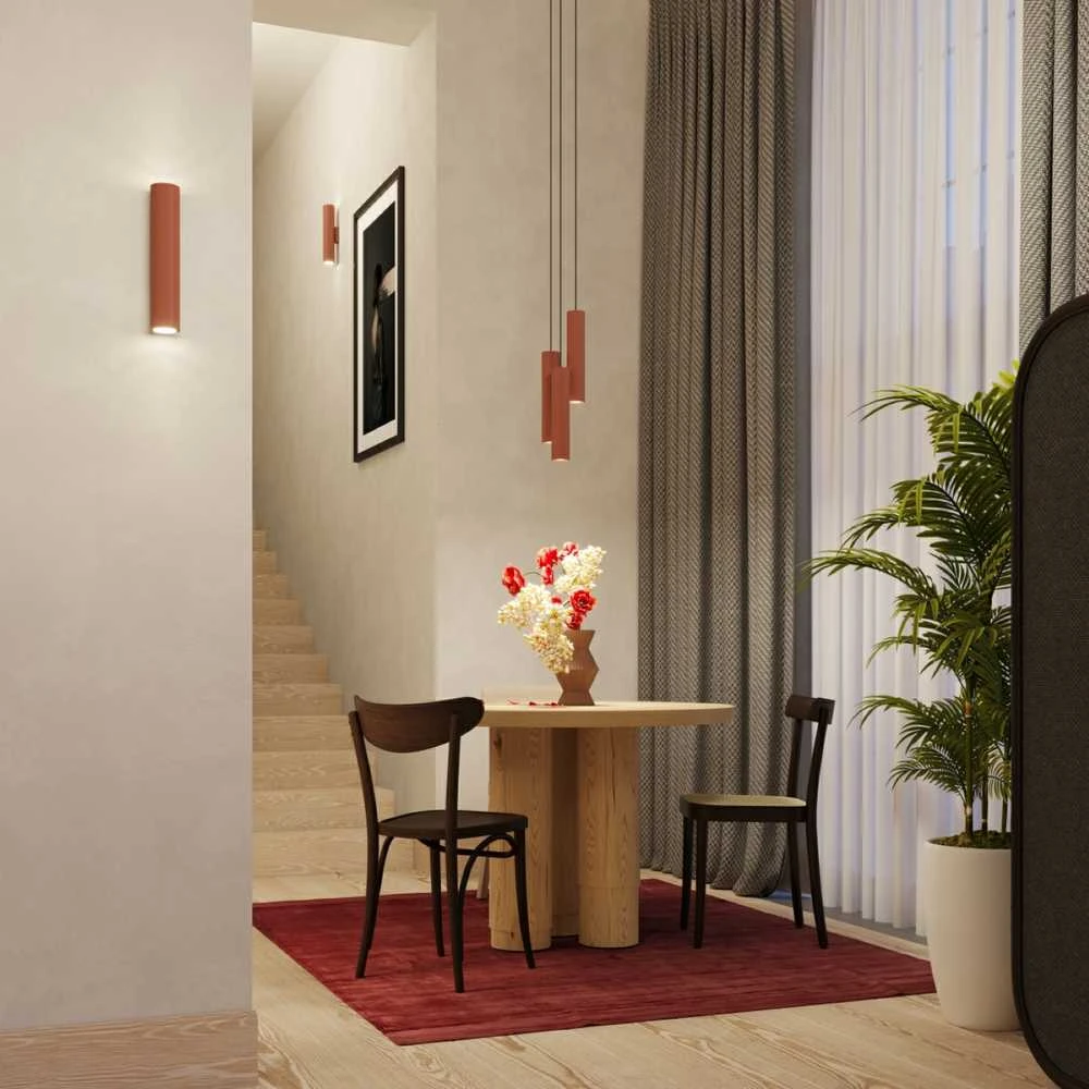 Sollux Lighting Pakabinamas šviestuvas LAGOS 3P raudona ochra