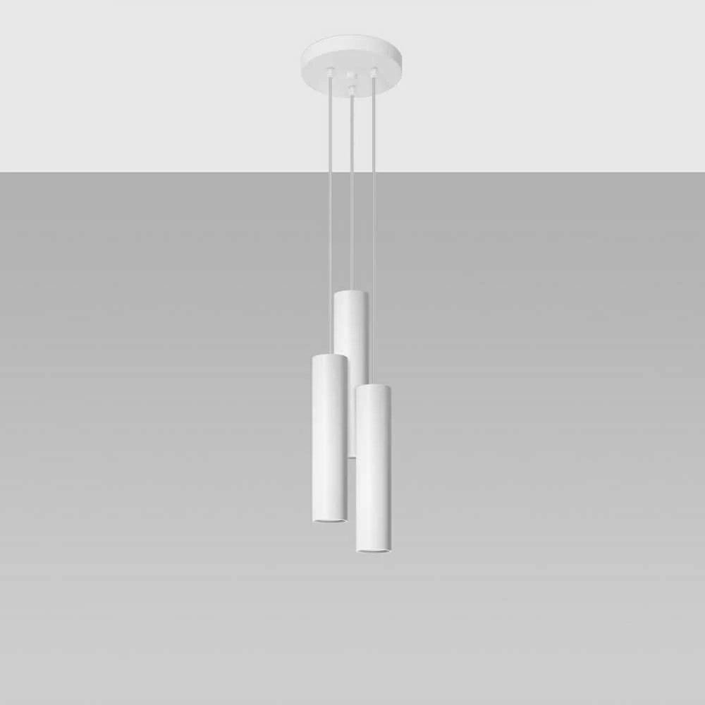 Sollux Lighting Pakabinamas šviestuvas LAGOS 3P baltas