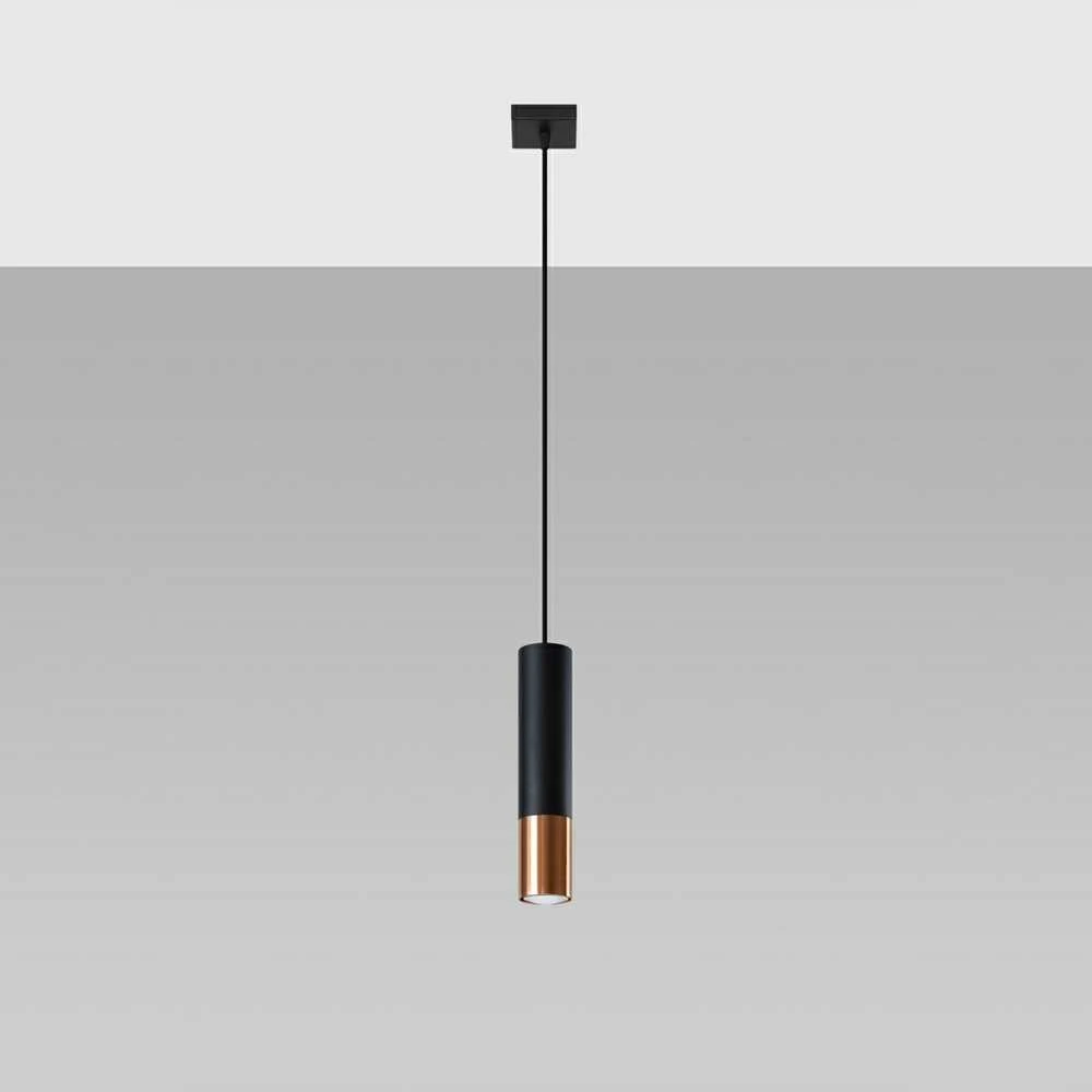 Sollux Lighting Pakabinamas šviestuvas LOOPEZ 1 juodas/varis