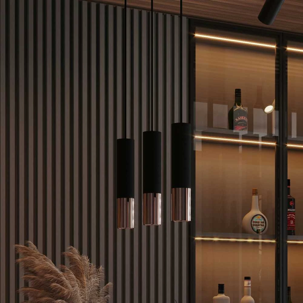 Sollux Lighting Pakabinamas šviestuvas LOOPEZ 1 juodas/varis