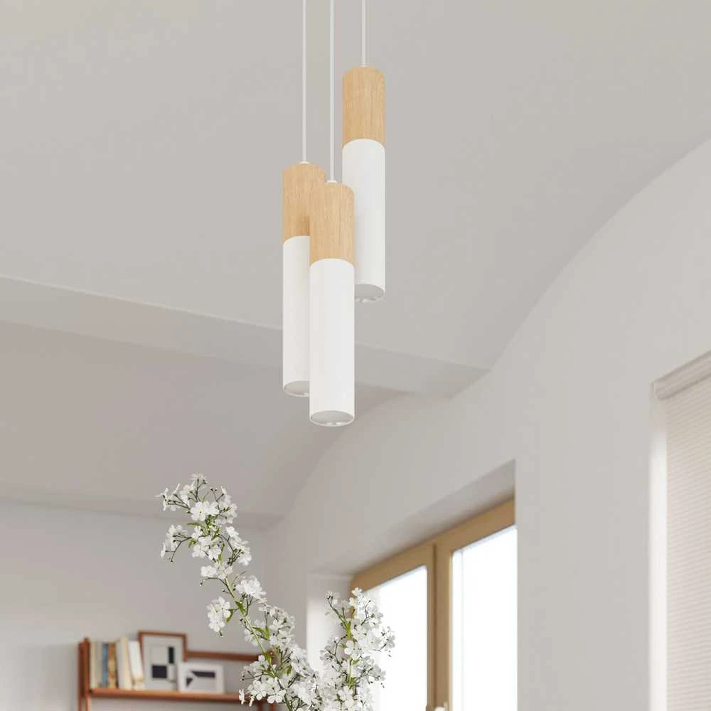 Sollux Lighting Sollux Pakabinamas šviestuvas PABLO 3 baltas