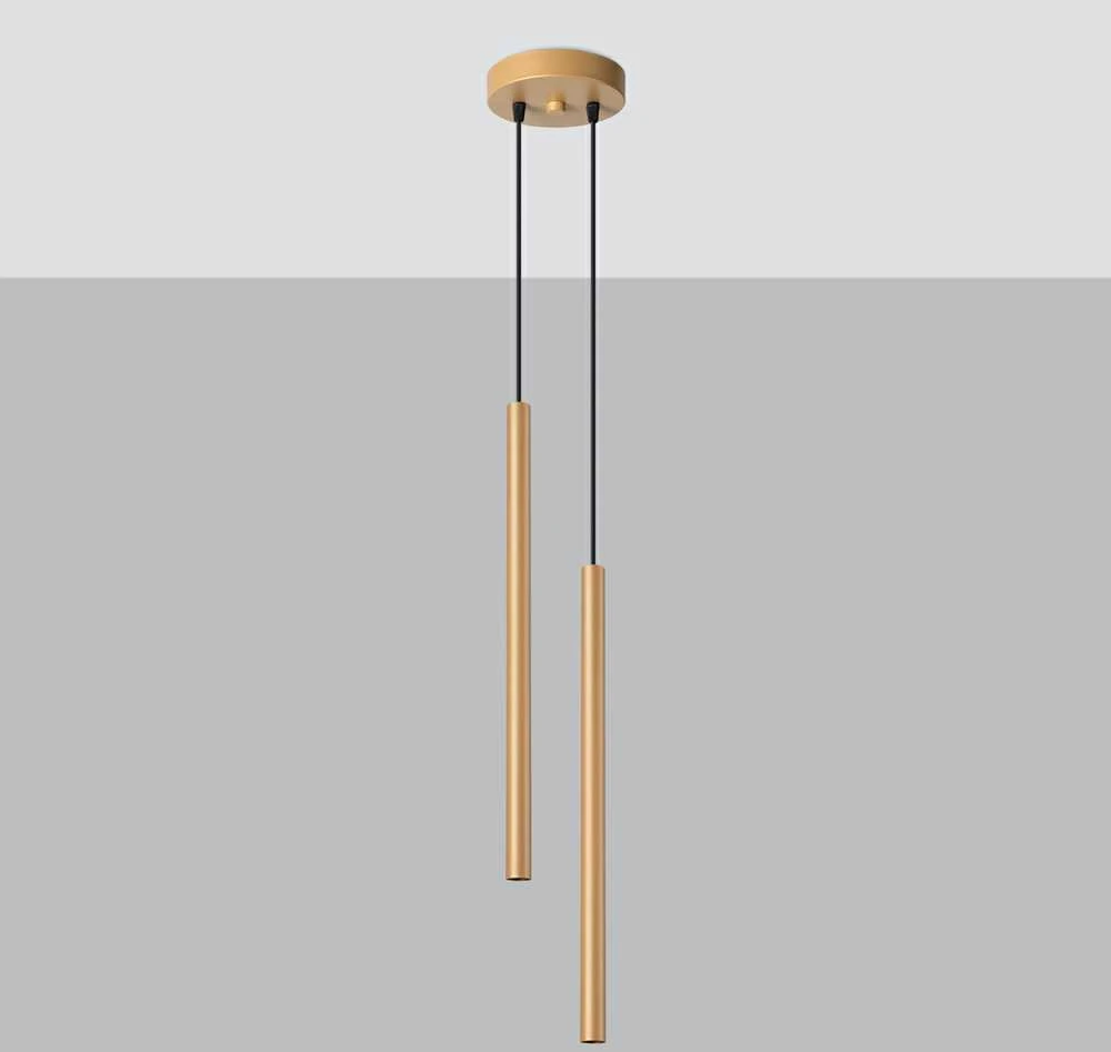 Sollux Lighting Pakabinamas šviestuvas PASTELO 2 auksinis