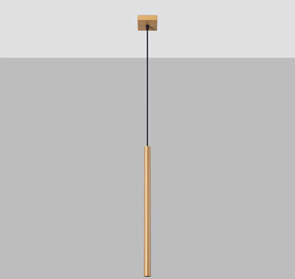 Sollux Lighting Pakabinamas šviestuvas PASTELO 1 aukso spalvos
