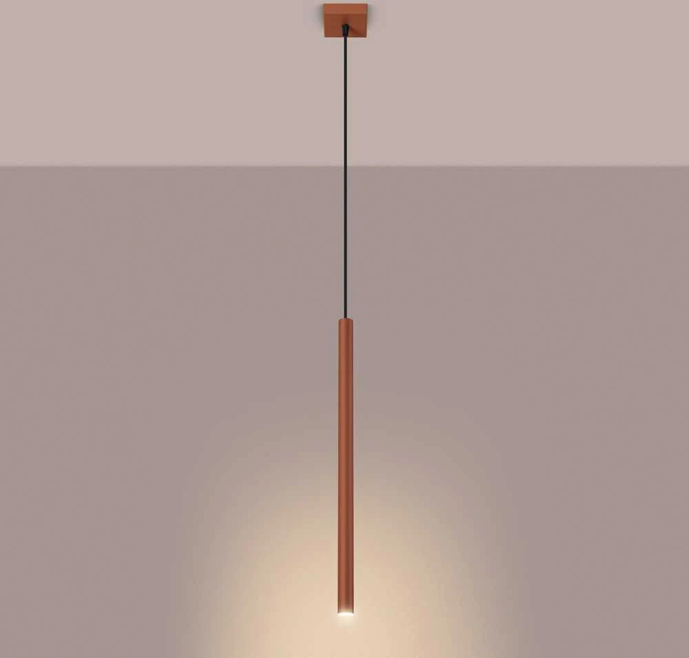 Sollux Lighting Pakabinamas šviestuvas PASTELO 1 raudona ochra