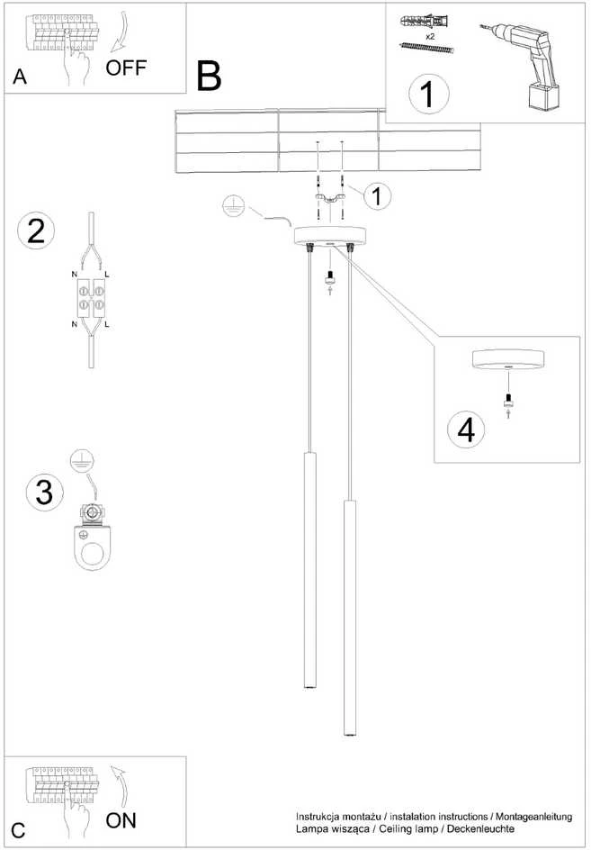 Sollux Lighting Pakabinamas šviestuvas PASTELO 2 raudona ochra