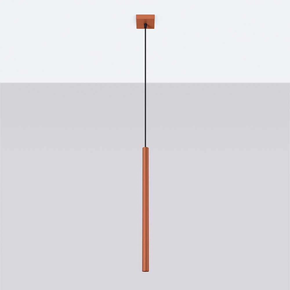 Sollux Lighting Pakabinamas šviestuvas PASTELO 1 raudona ochra