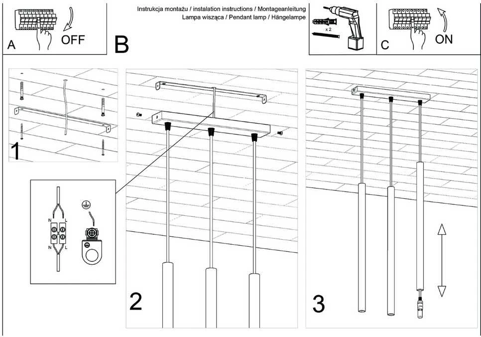Sollux Lighting Pakabinamas šviestuvas PASTELO 3 raudona ochra