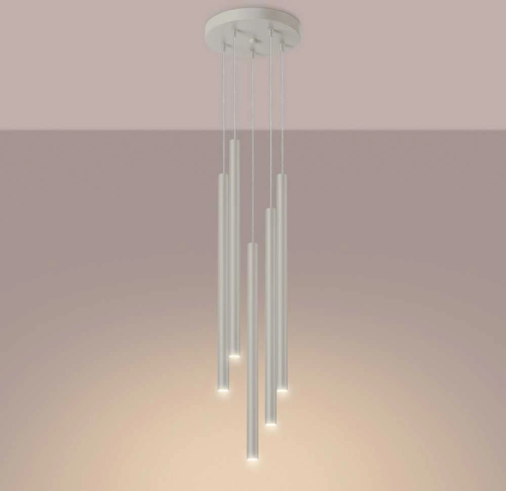 Sollux Lighting Pakabinamas šviestuvas PASTELO 5P beige