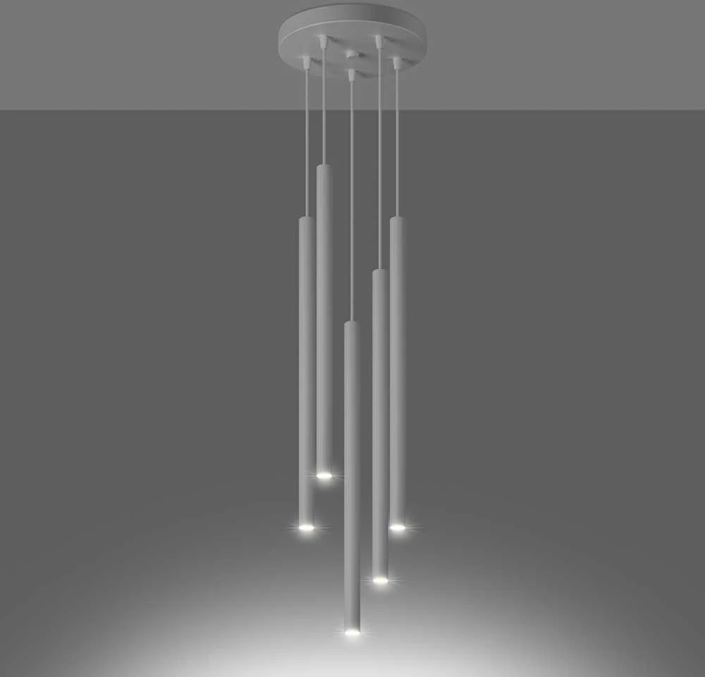Sollux Lighting Pakabinamas šviestuvas PASTELO 5P baltas