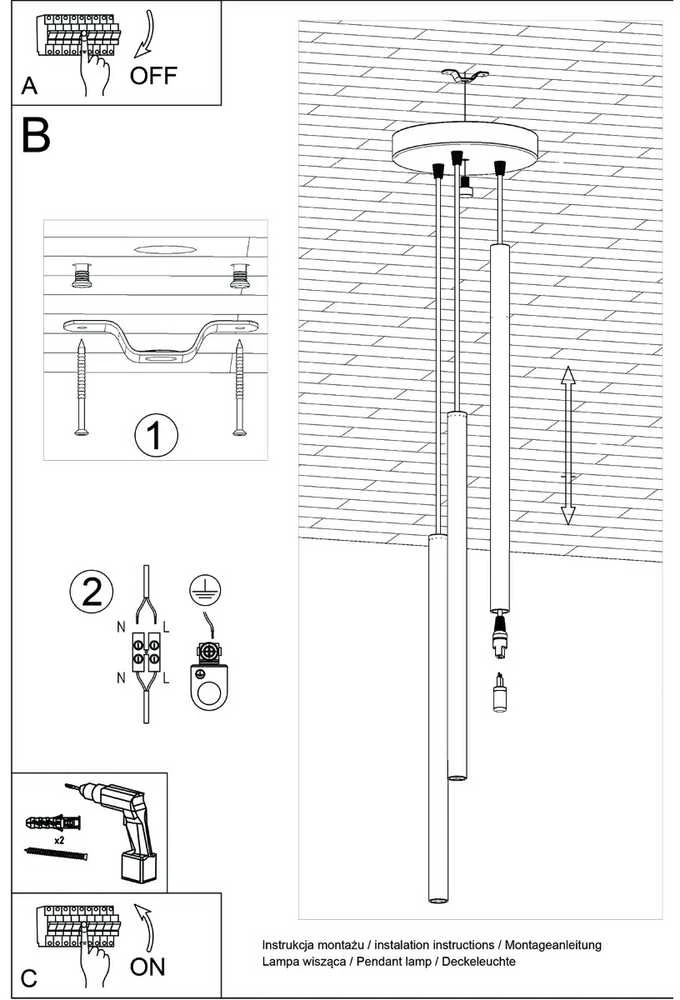 Sollux Lighting Pakabinamas šviestuvas PASTELO 3P alyvuogių žalios spalvos