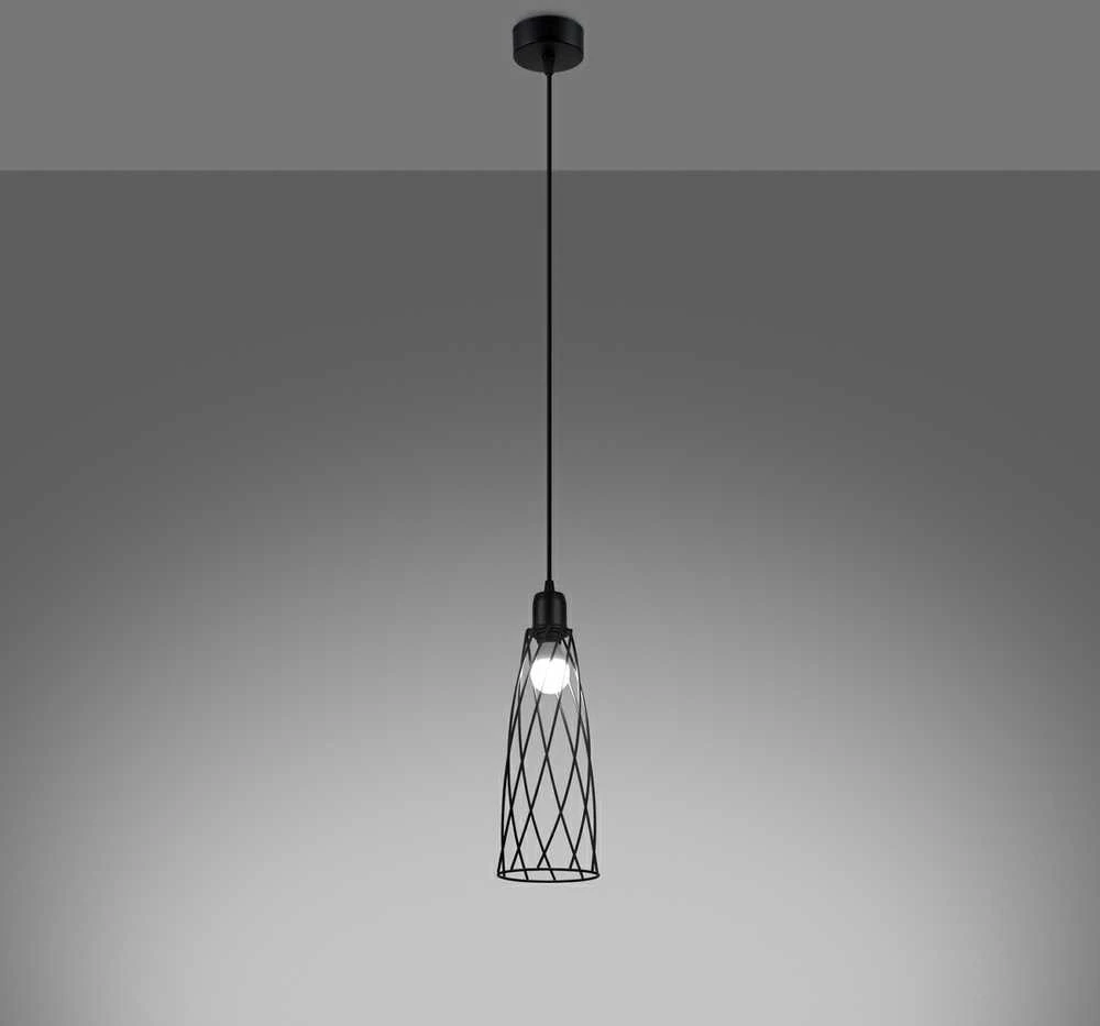 Sollux Lighting Pakabinamas šviestuvas SUBA 1 juodas