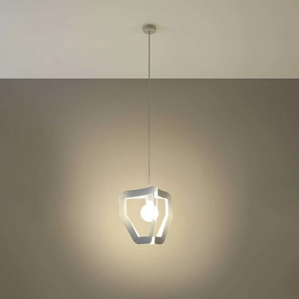 Sollux Lighting Pakabinamas šviestuvas TRES baltas