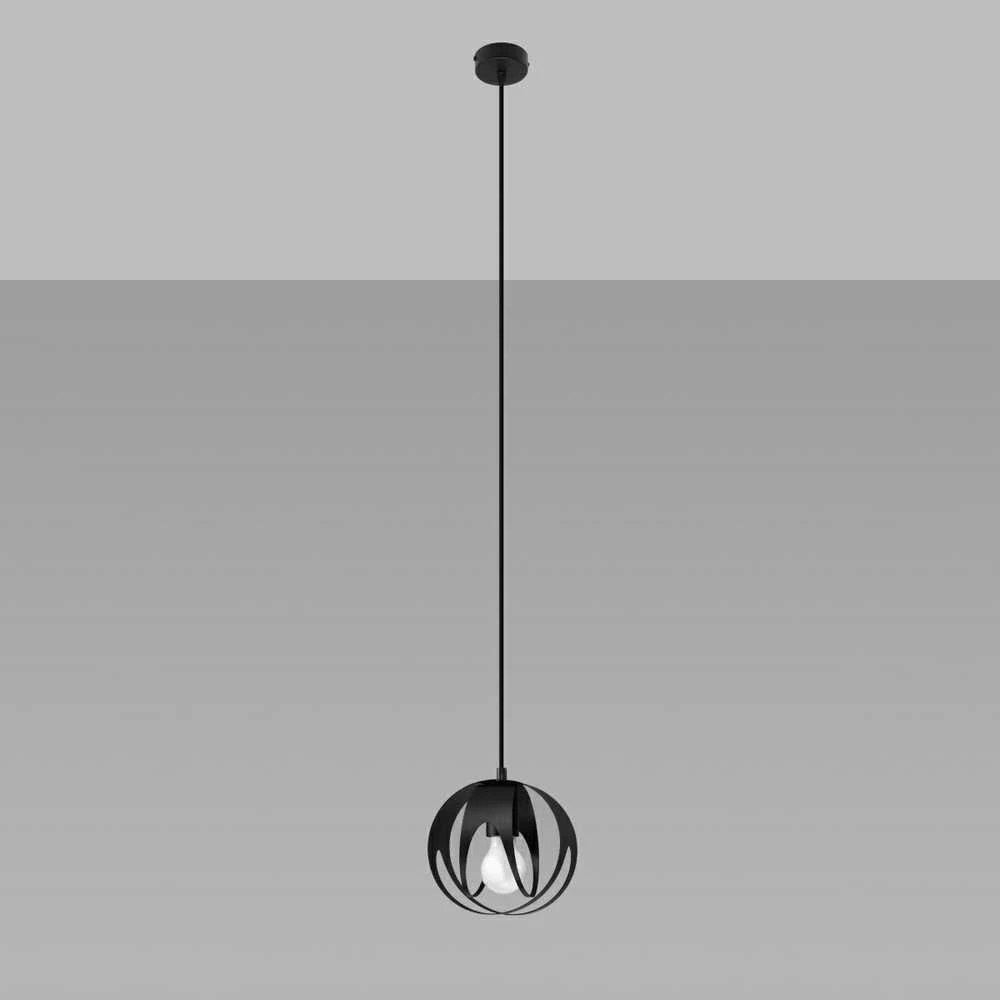 Sollux Lighting Pakabinamas šviestuvas TULOS 1 juodas