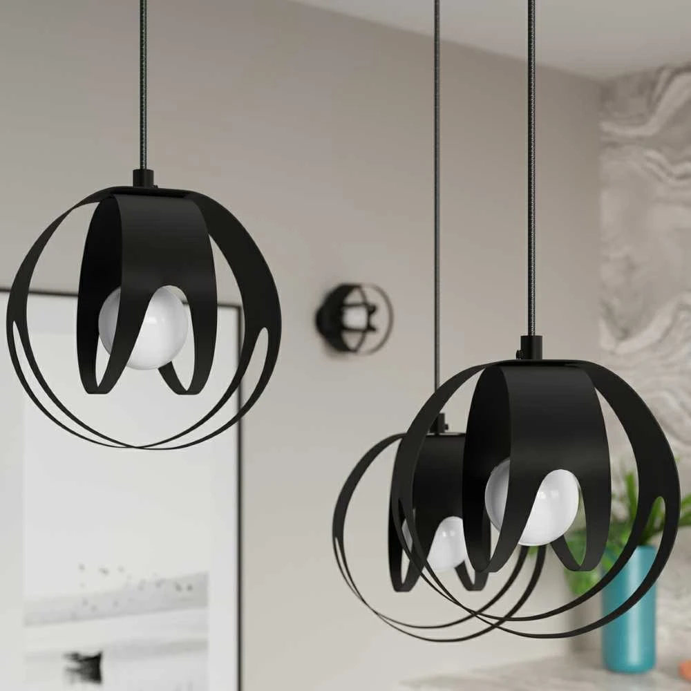 Sollux Lighting Pakabinamas šviestuvas TULOS 1 juodas