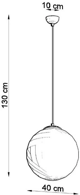 Sollux Lighting Pakabinamas šviestuvas UGO 40 auksinis