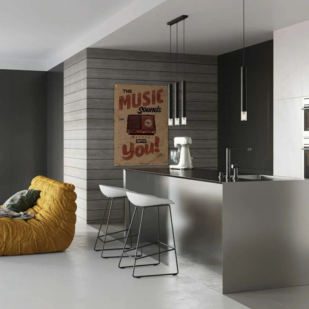 Sollux Lighting Pakabinamas šviestuvas WEZYR 1 juodas