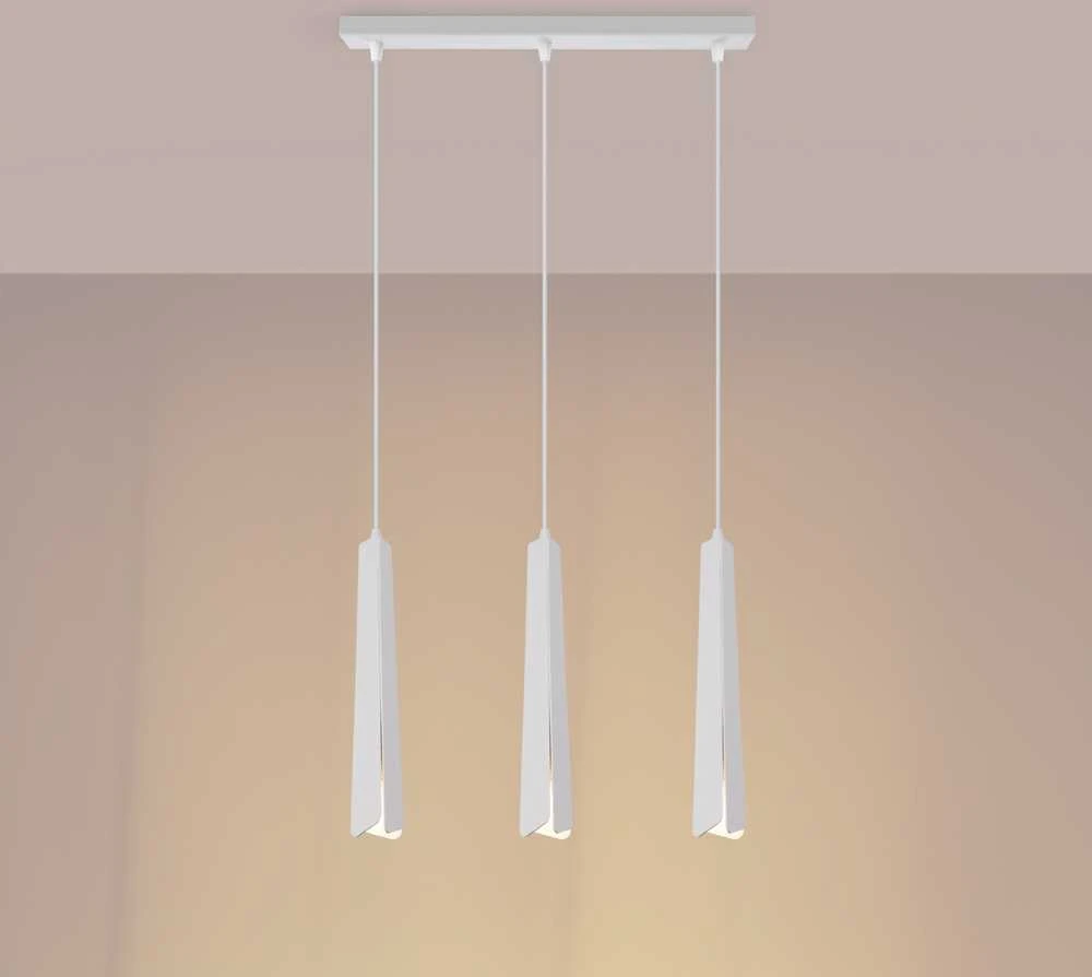 Pakabinamas šviestuvas Sollux Lighting Pakabos lempa PRYSM 3L blanc