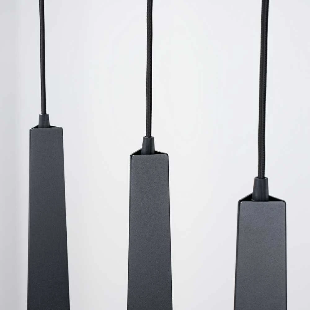 Pakabinamas šviestuvas Sollux Lighting Pakabos lempa PRYSM 3L noir
