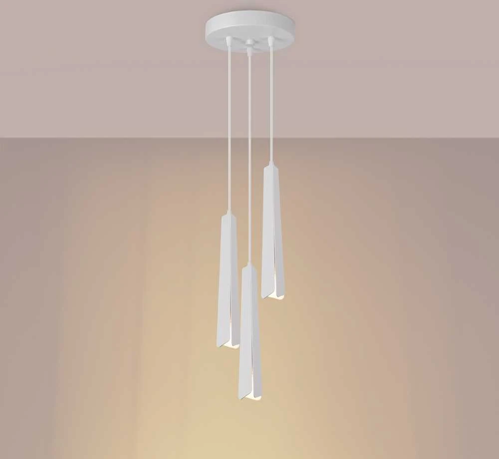 Pakabinamas šviestuvas Sollux Lighting Pakabos lempa PRYSM 3P blanc