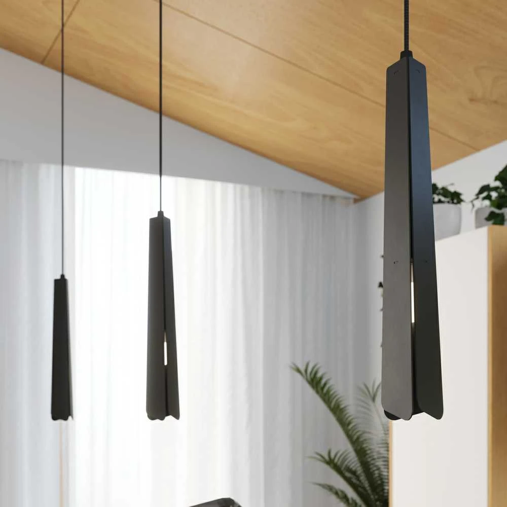 Pakabinamas šviestuvas Sollux Lighting Pakabos lempa PRYSM 3P noir