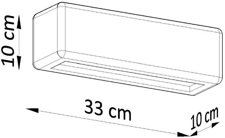 Sieninis šviestuvas Sollux Lighting Sieninis keraminis šviestuvas SUBANI
