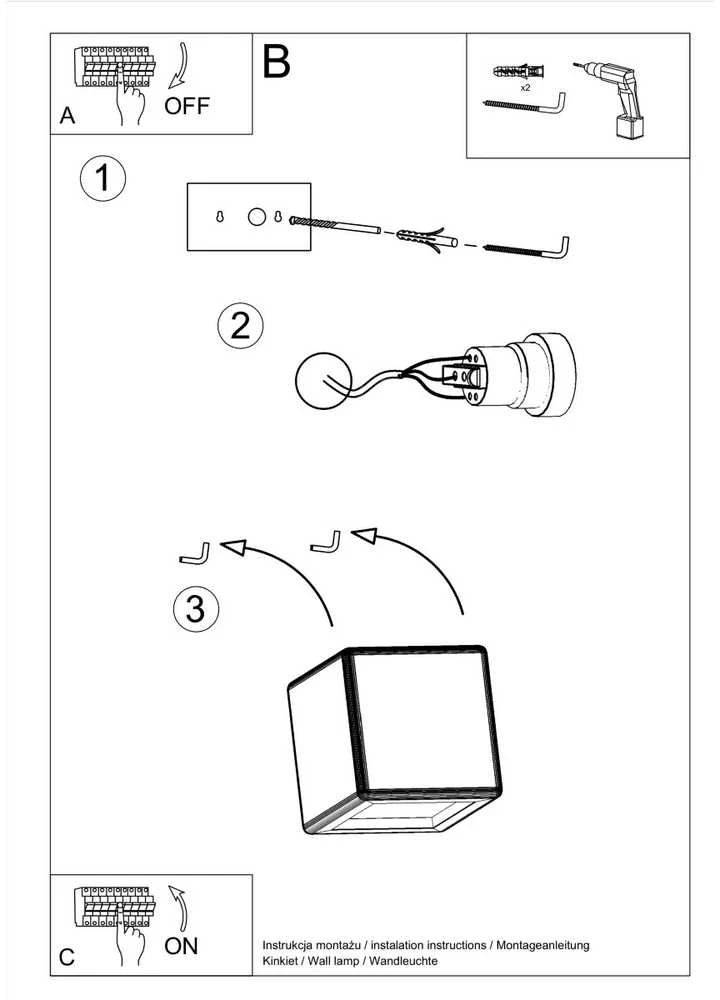 Sieninis šviestuvas Sollux Lighting Sieninis keraminis šviestuvas NESTA