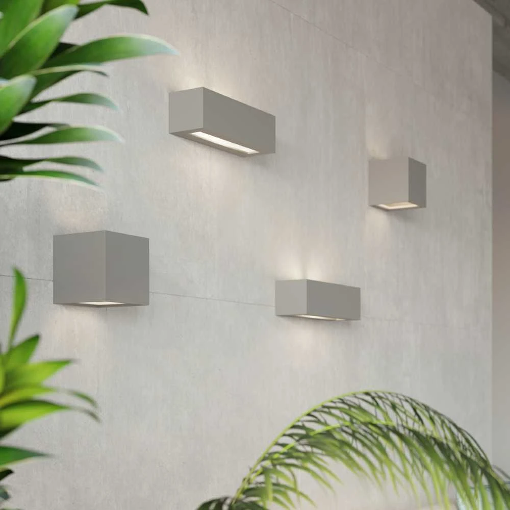 Sieninis šviestuvas Sollux Lighting Sieninis keraminis šviestuvas VEGA pilka