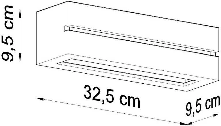 Sieninis šviestuvas Sollux Sieninis keraminis šviestuvas VEGA LINE