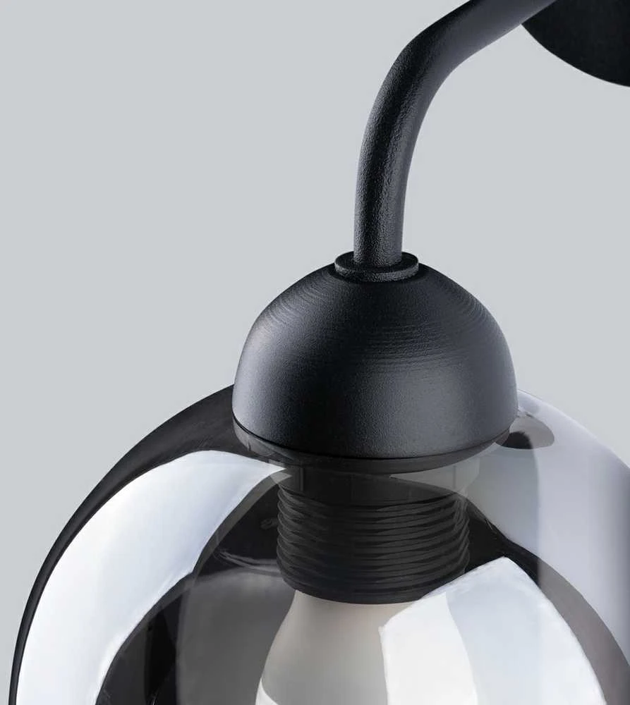 Sollux Lighting Sieninis šviestuvas ALINO 1 juodas