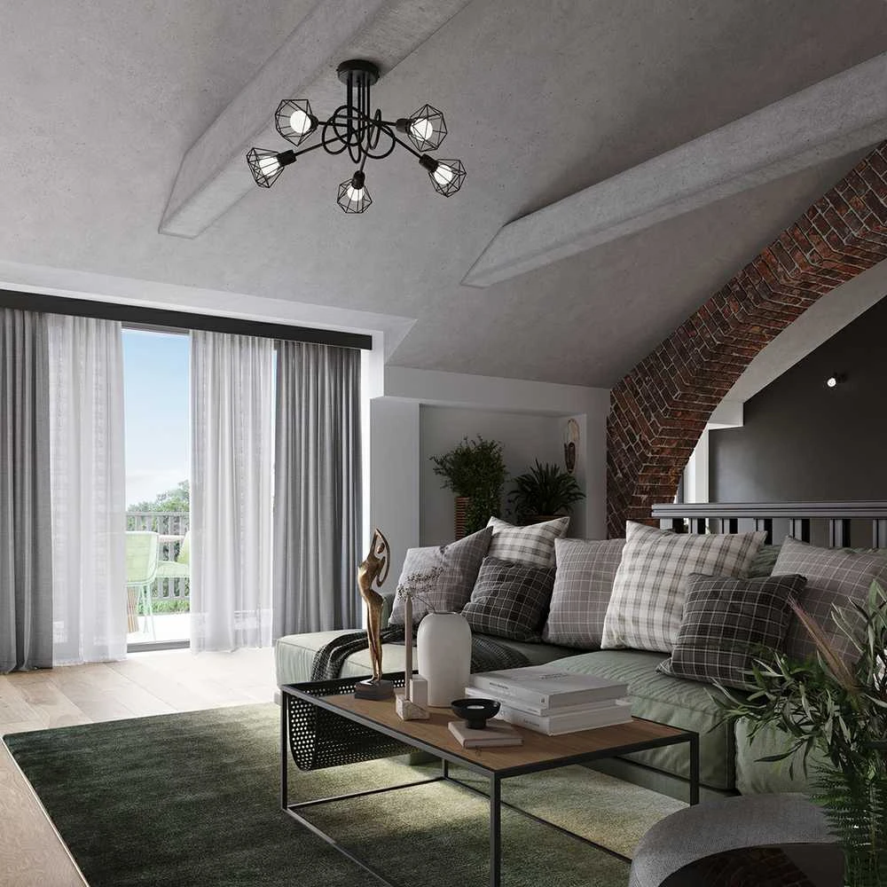 Sollux Lighting Sieninis šviestuvas ARTEMIS 1S juodas