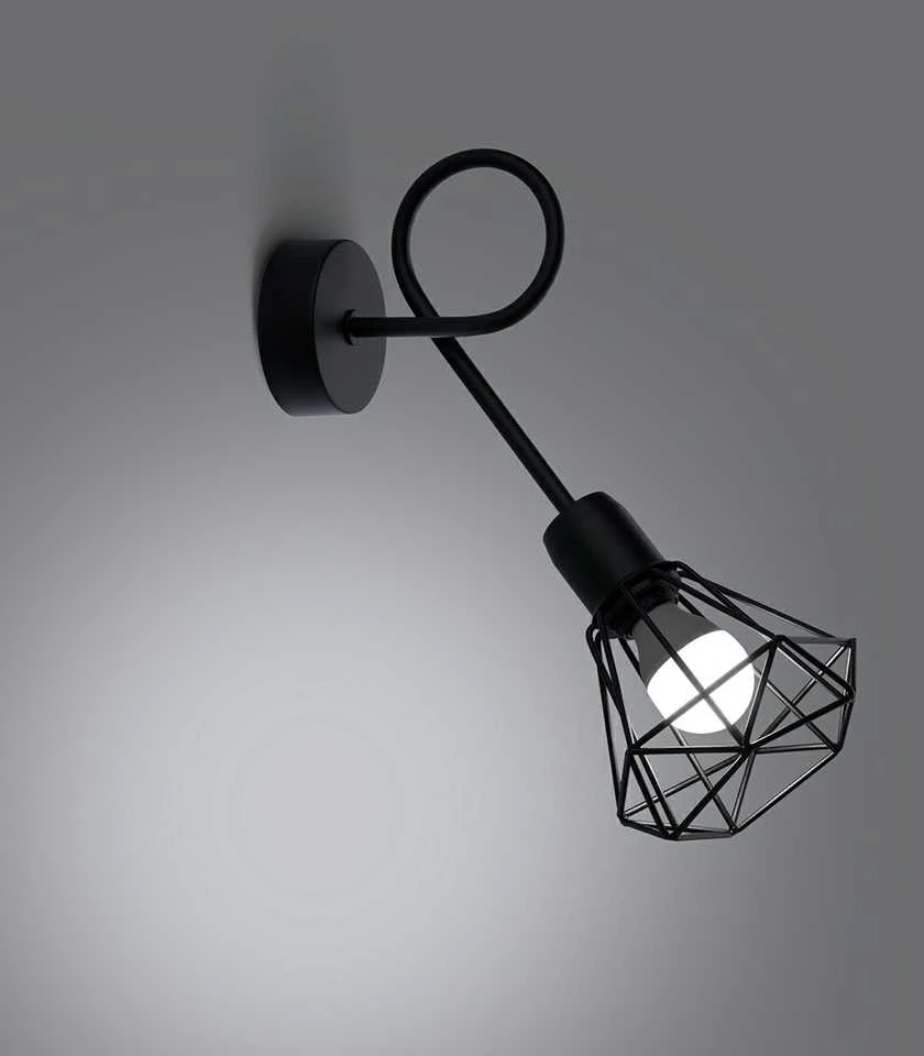Sollux Lighting Sieninis šviestuvas ARTEMIS 1S juodas