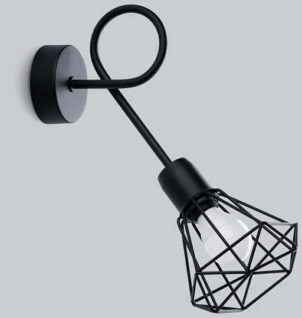 Sollux Lighting Sieninis šviestuvas ARTEMIS 1S juodas
