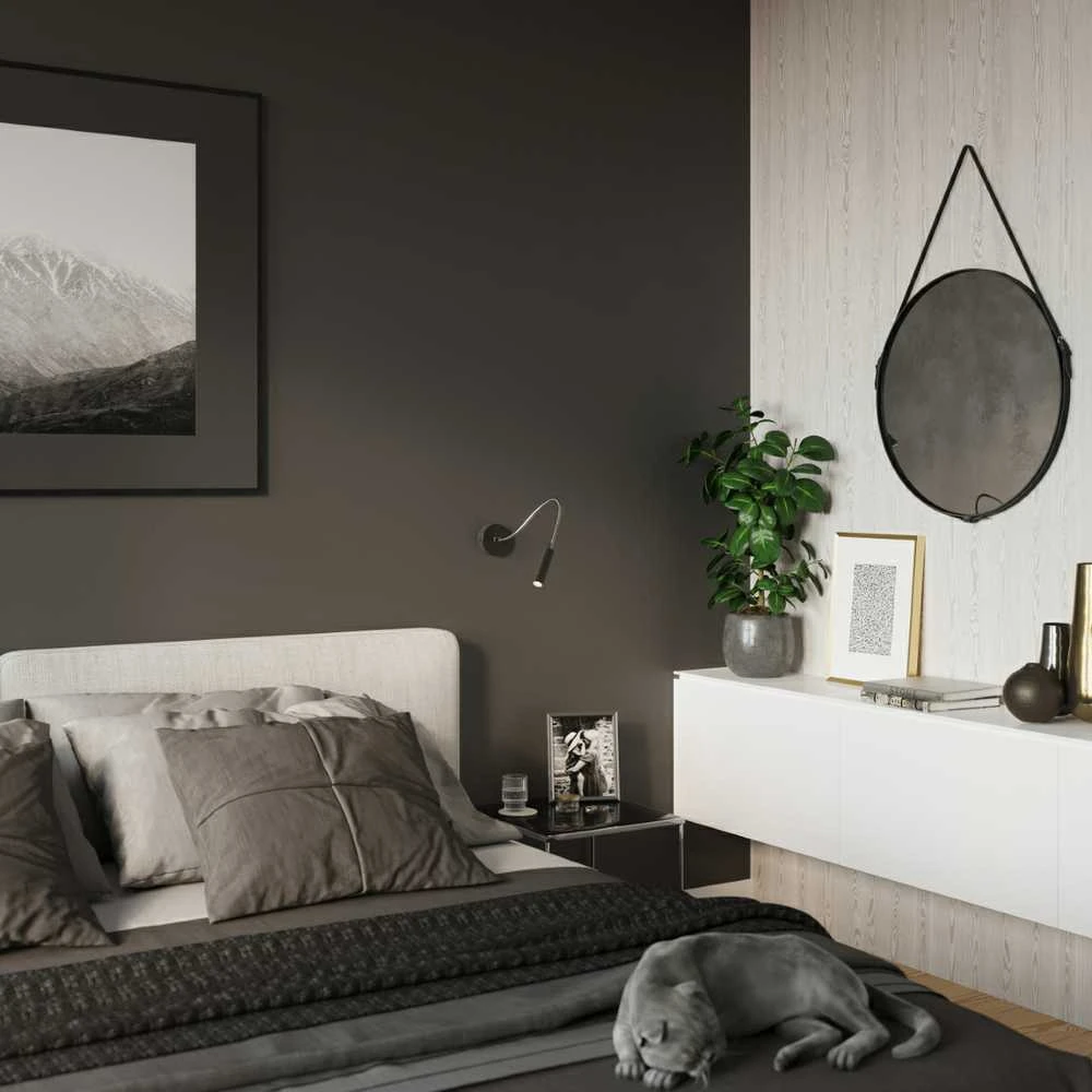 Sollux Lighting Sieninis šviestuvas AXIL juodas
