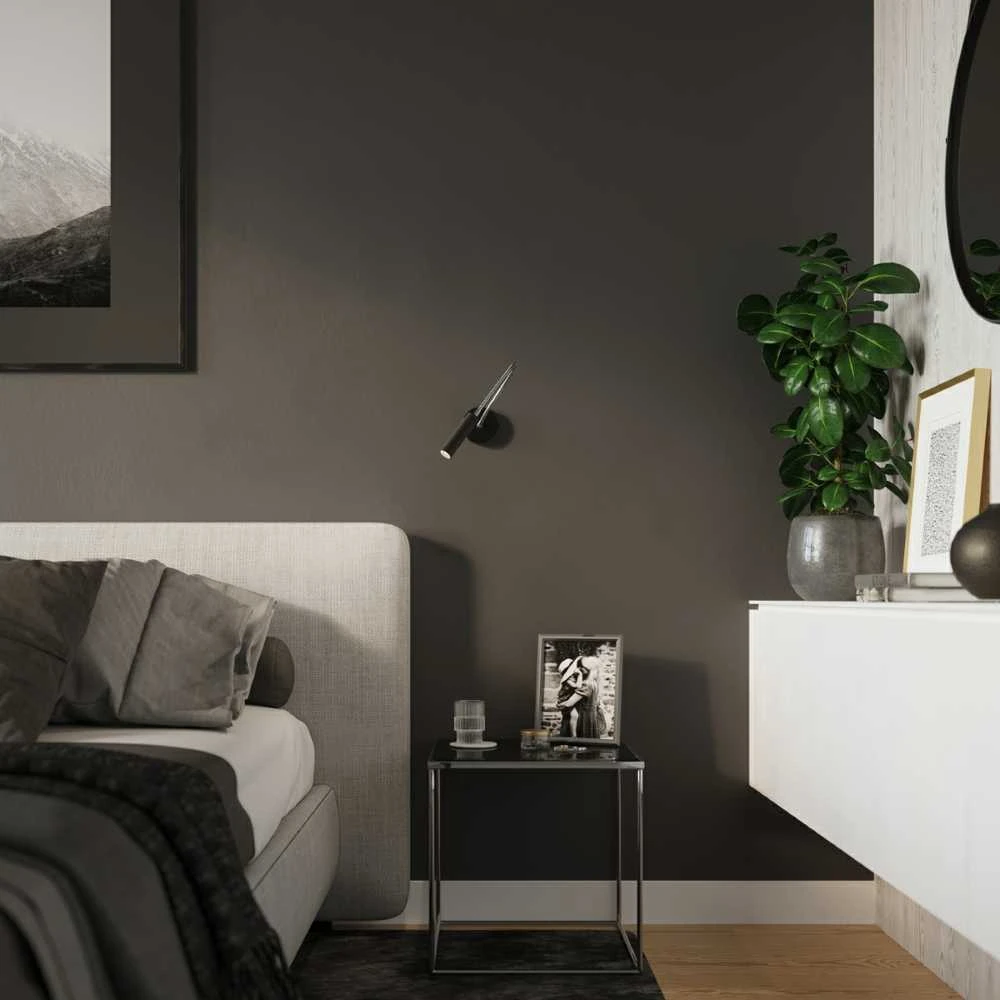 Sollux Lighting Sieninis šviestuvas AXIL juodas