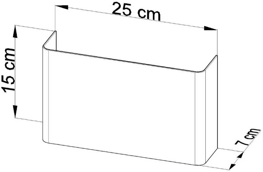 Sollux Lighting Sieninis šviestuvas COPERTURA