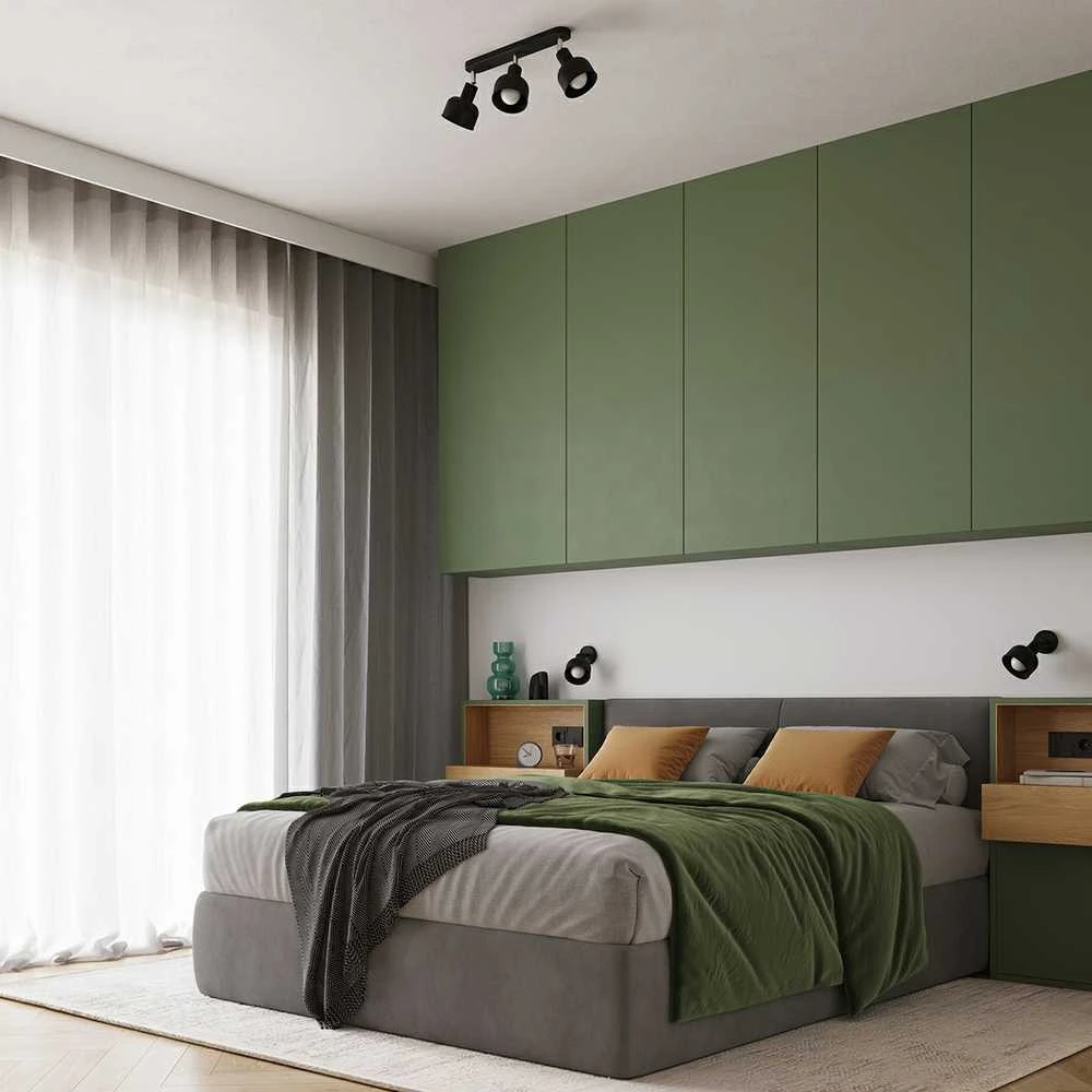 Sollux Lighting Sieninis šviestuvas ELBA juodas