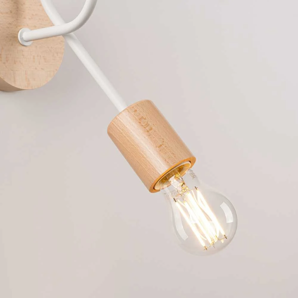 Sollux Lighting Sieninis šviestuvas EMBER baltas