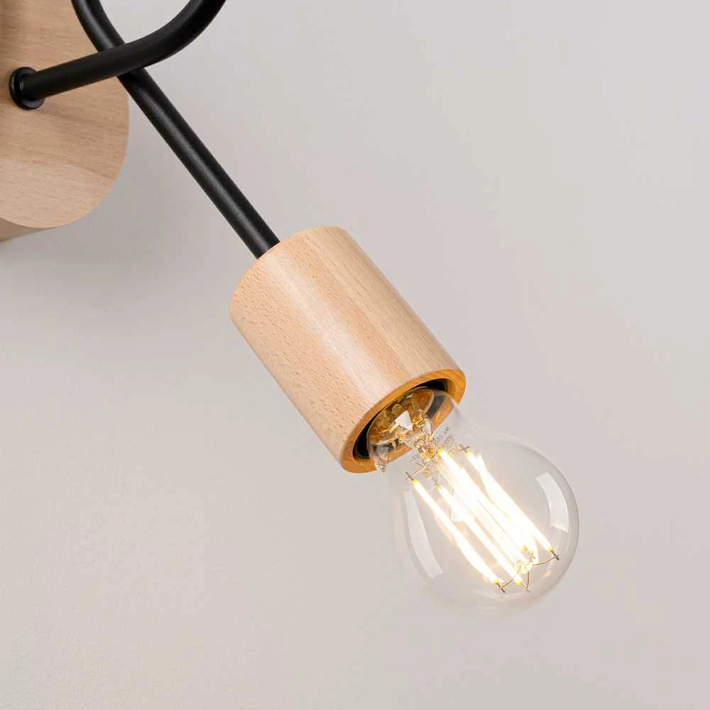 Sollux Lighting Sieninis šviestuvas EMBER juodas
