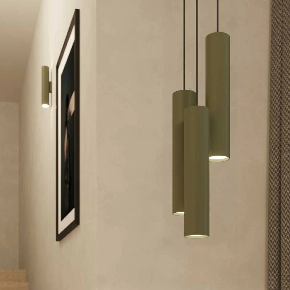 Sollux Lighting Sieninis šviestuvas LAGOS 2 alyvuogių žalios spalvos
