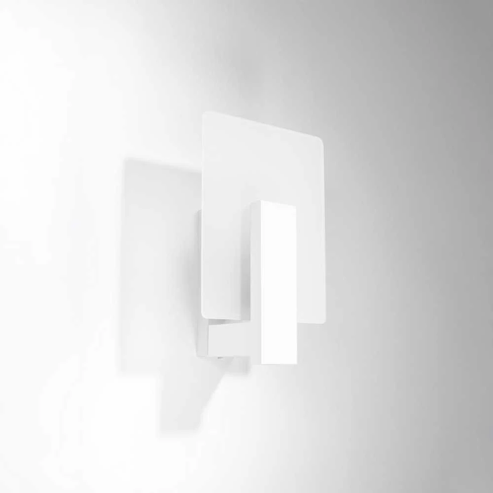 Sollux Lighting Sieninis šviestuvas LAPPO baltas